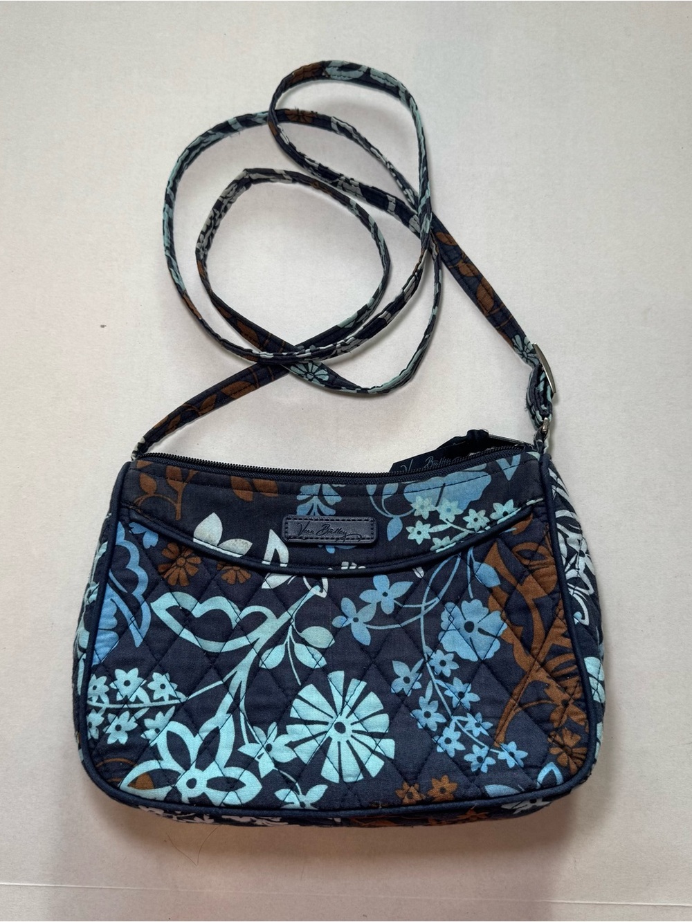Vintage Y2K Vera Bradley Java Blue Amy Crossbody